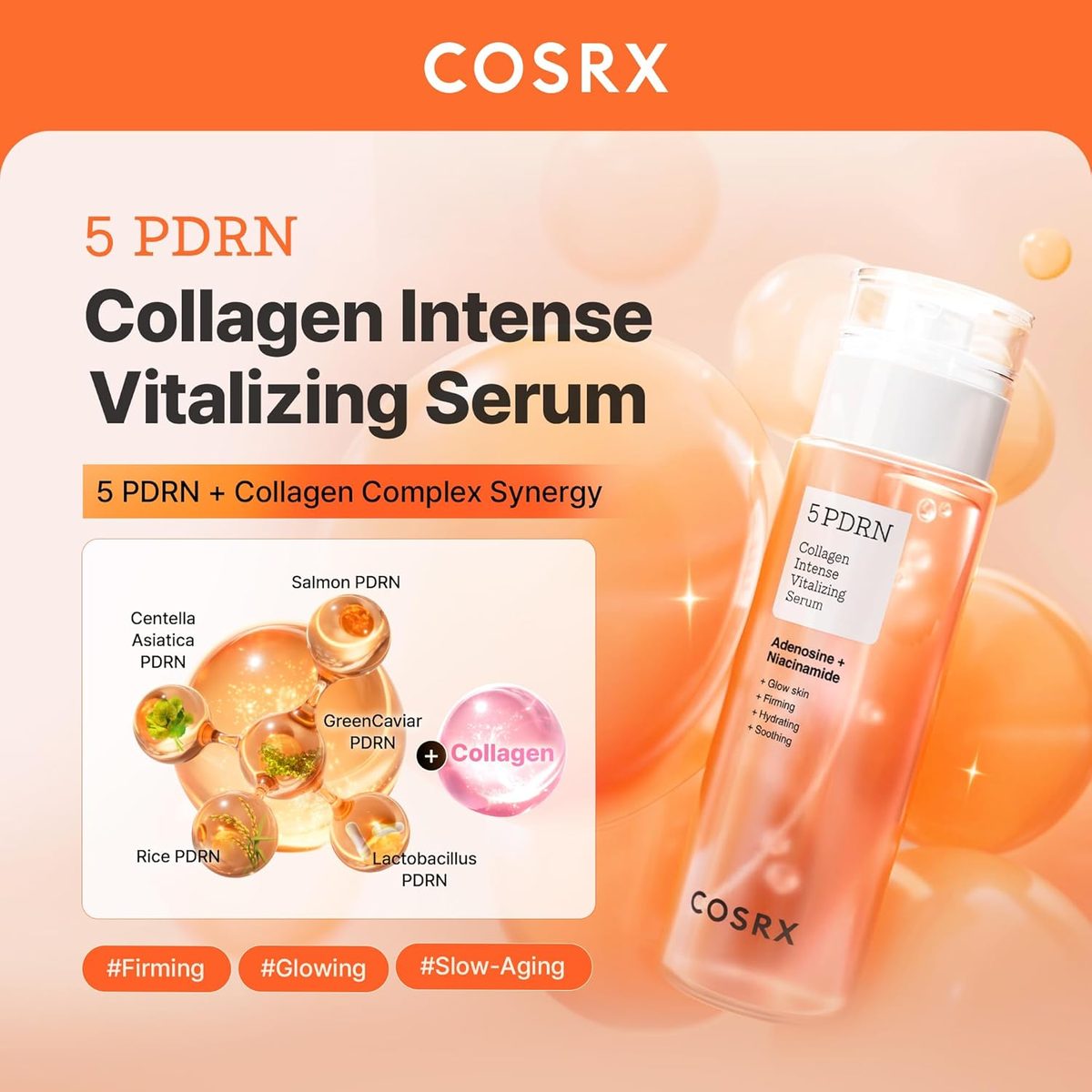 COSRX 5 PDRN Collagen Intense Vitalizing Serum — in use