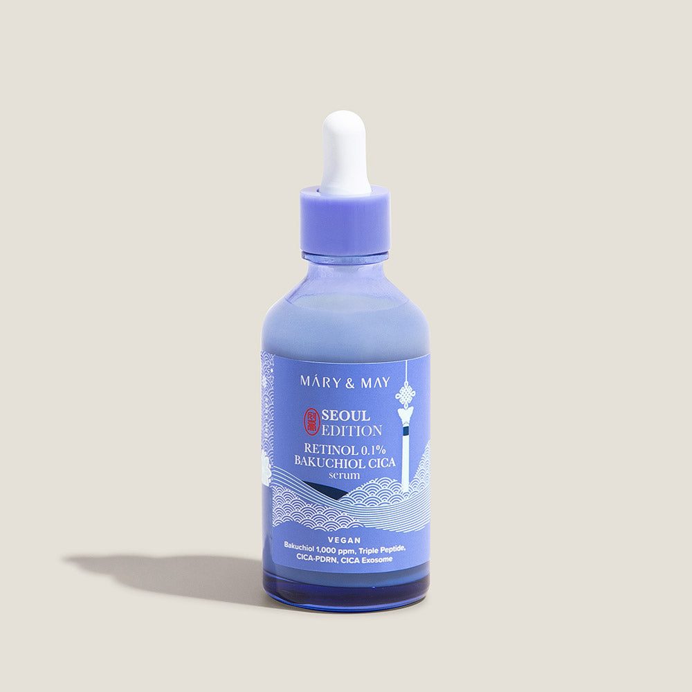 Mary & May Retinol 0.1% Bakuchiol Cica Serum (80ml Seoul Edition) — packshot