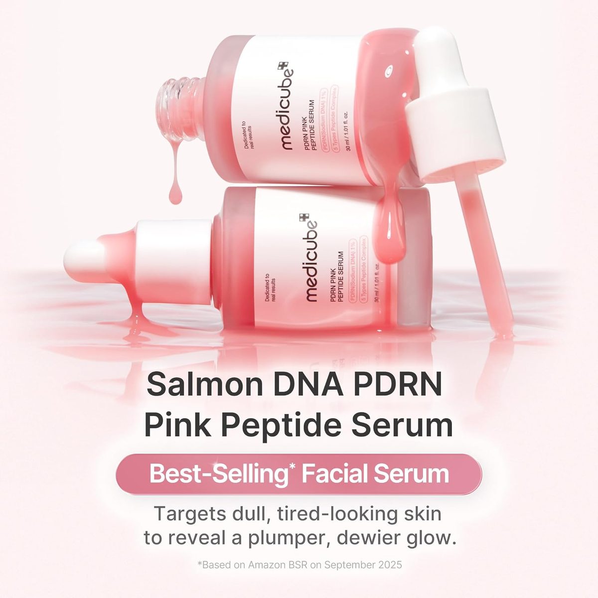 Medicube PDRN Pink Peptide Serum — in use